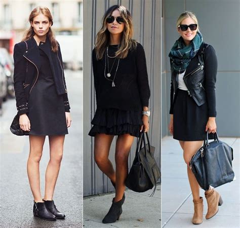 looks com bota cano curto preta